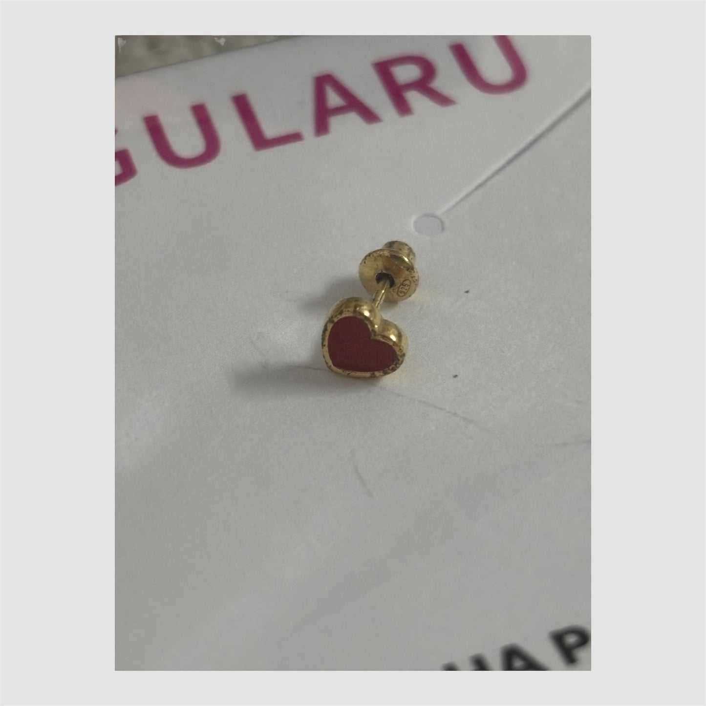 Brinco coração Singularu