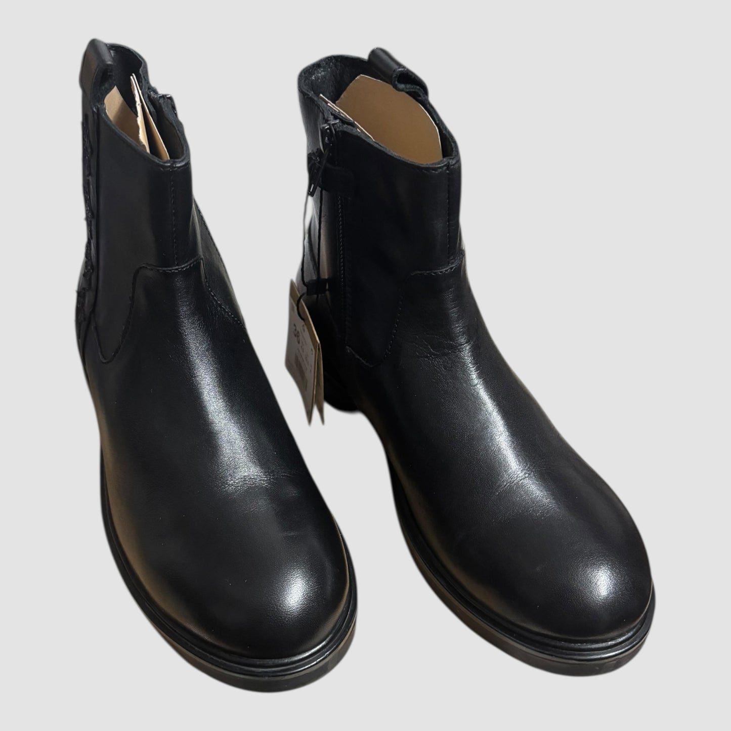 Botins Gioseppo Kisber Pretos Menina Tamanho 36 com Estrelas Glitter Novas