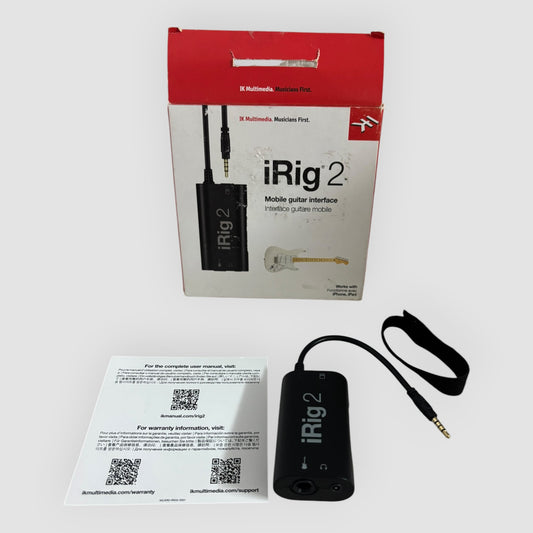 IK Multimedia iRig 2 – Interface de Áudio para Guitarra e Baixo