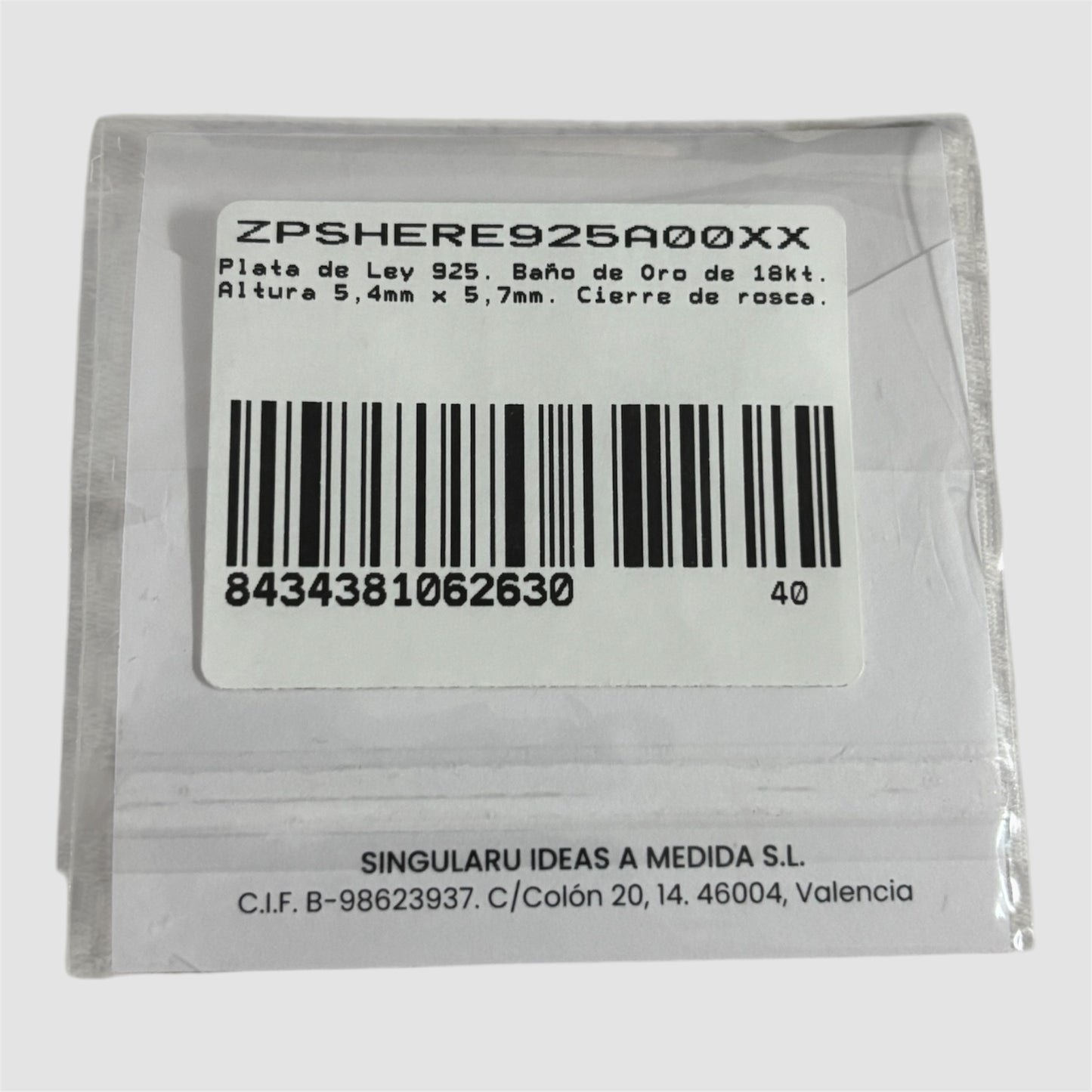 Brinco coração Singularu