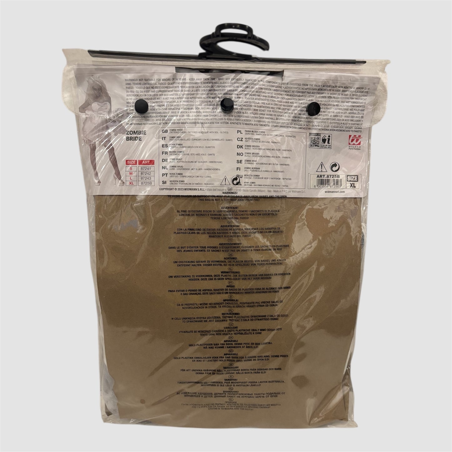 Disfarce Noiva Zombie Widmann Milano