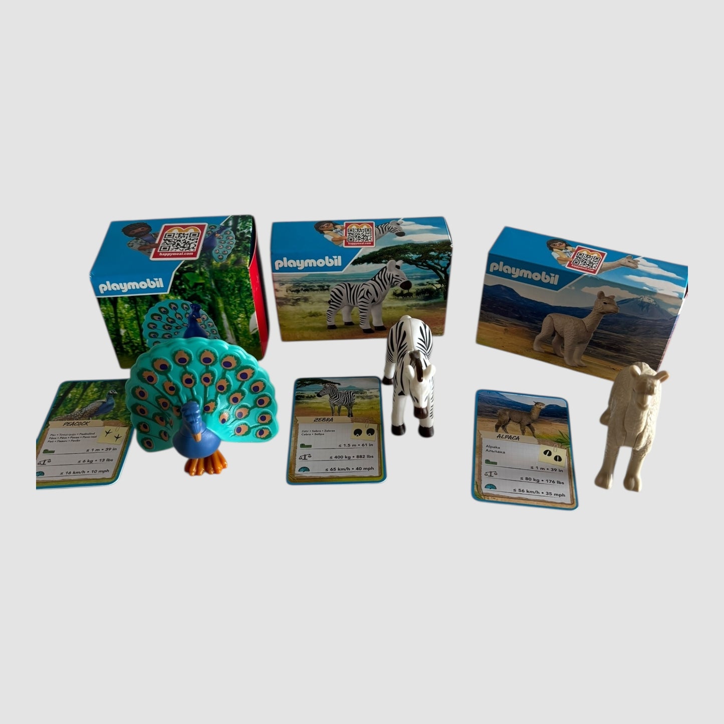 Pack 3 Brinquedos McDonald’s Playmobil
