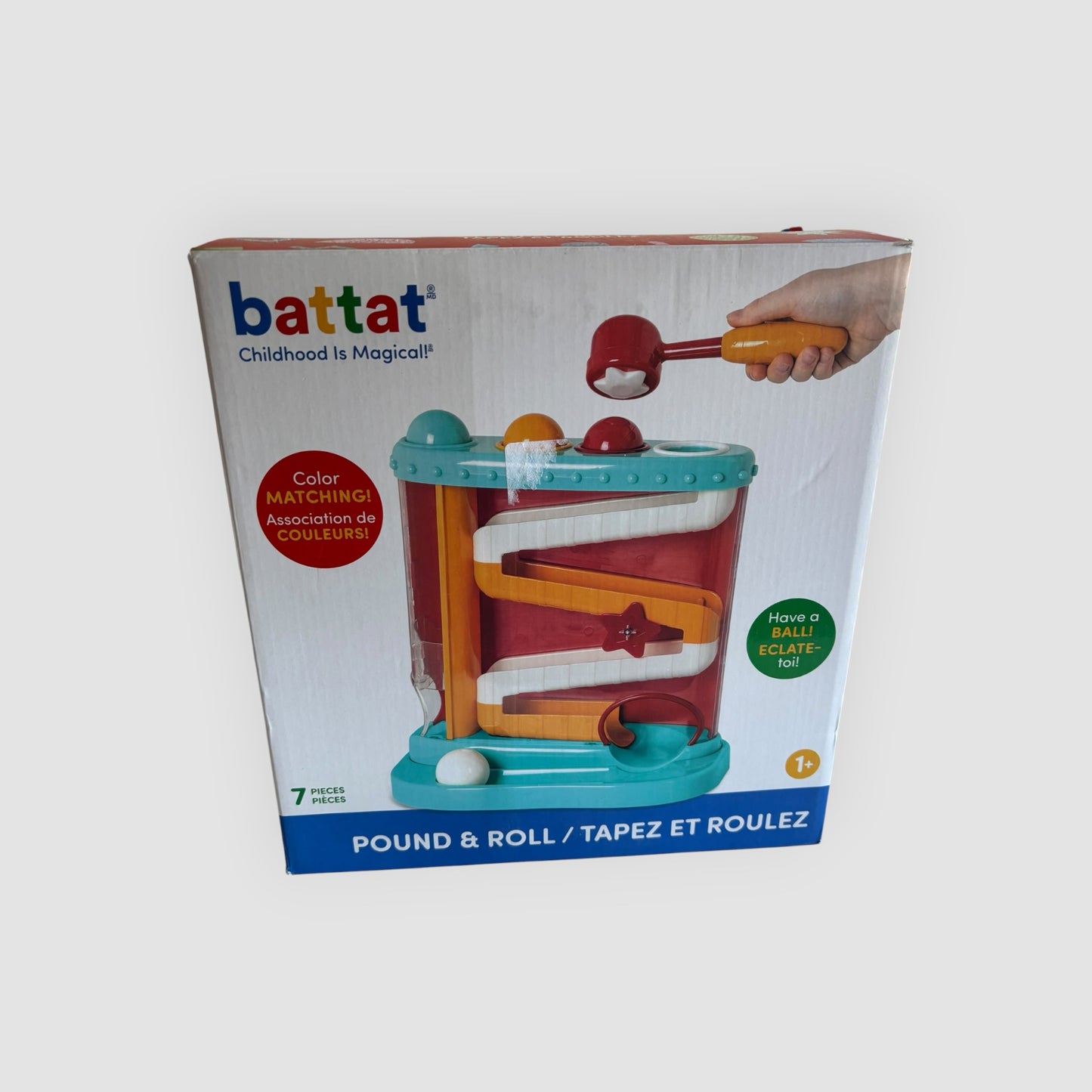 Battat Libra e Roda – Labirinto de Bolas com Martelo | Brinquedo de Motricidade