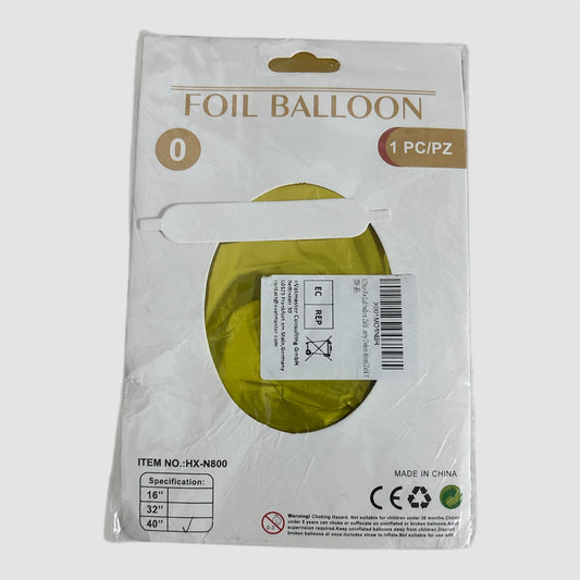 Balão Foil Número 0 40”