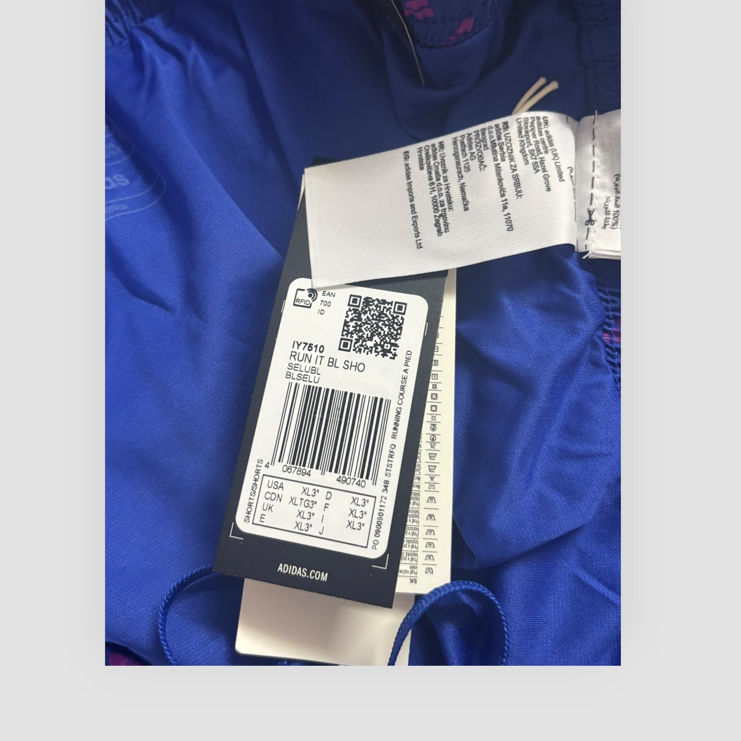 Calções de Running adidas run it aeroready Mulher XL 3” Novos com Etiqueta