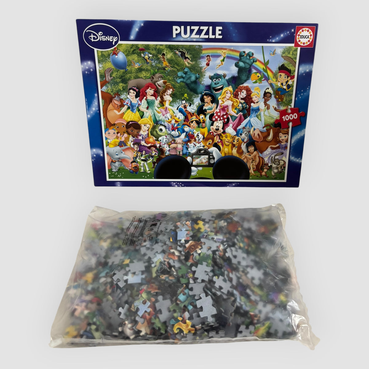 Puzzle Disney Educa – O Maravilhoso Mundo Disney II – 1000 Peças – Novo