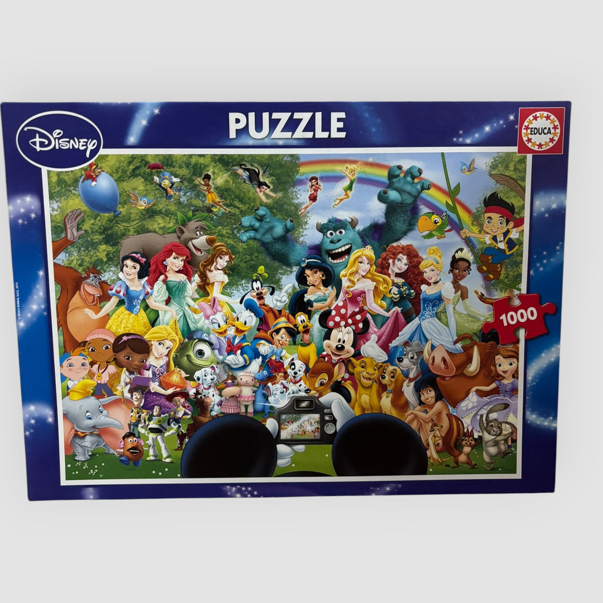 Puzzle Disney Educa – O Maravilhoso Mundo Disney II – 1000 Peças – Novo