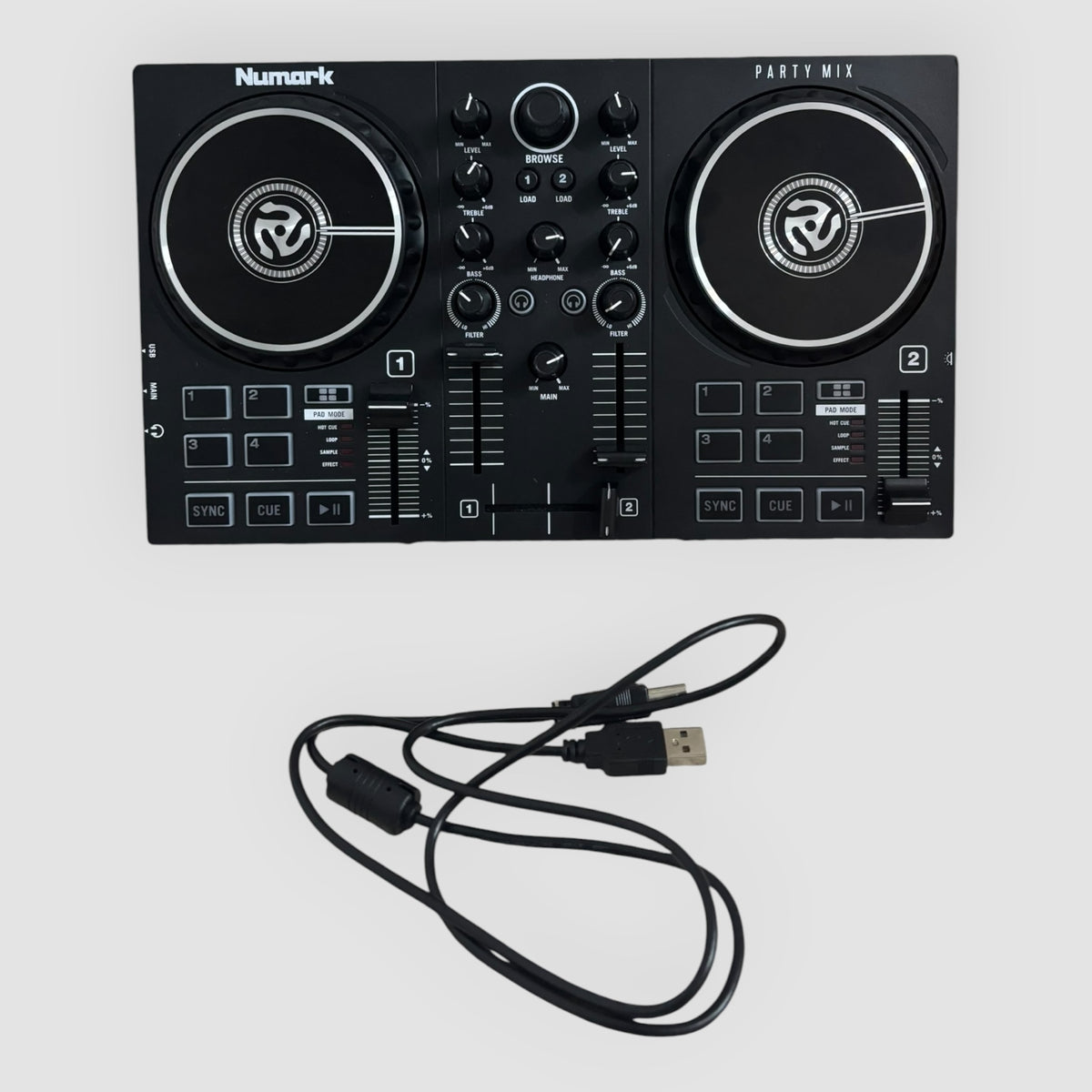 Numark Party Mix – Controladora DJ USB com Efeitos de Luz