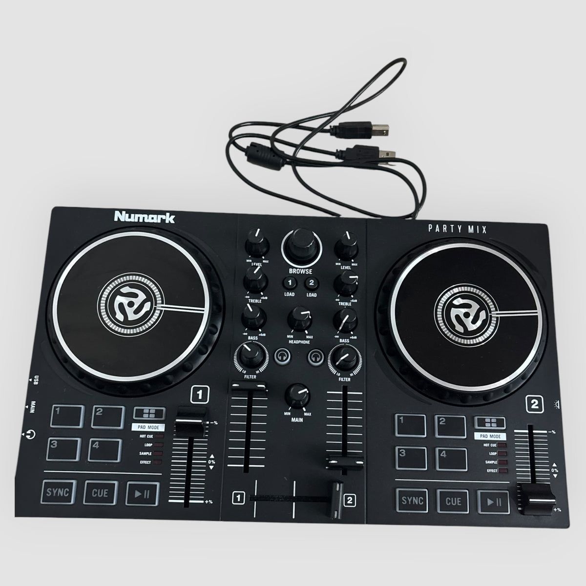 Numark Party Mix – Controladora DJ USB com Efeitos de Luz