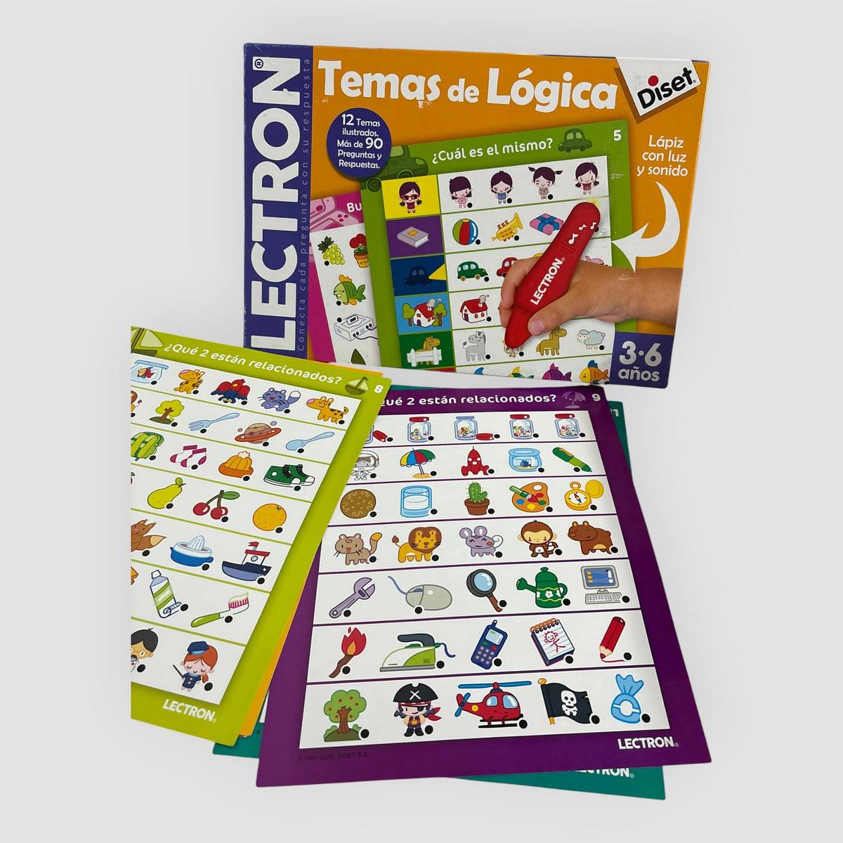 Diset Lectron – Temas de Lógica – Jogo Educativo 3 a 6 Anos