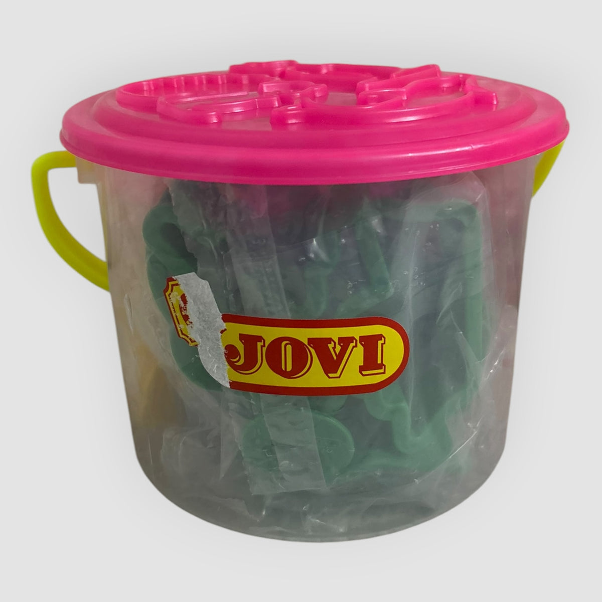 JOVI – Balde com 24 Moldes para Plasticina – 6 Formas Diferentes – Novo
