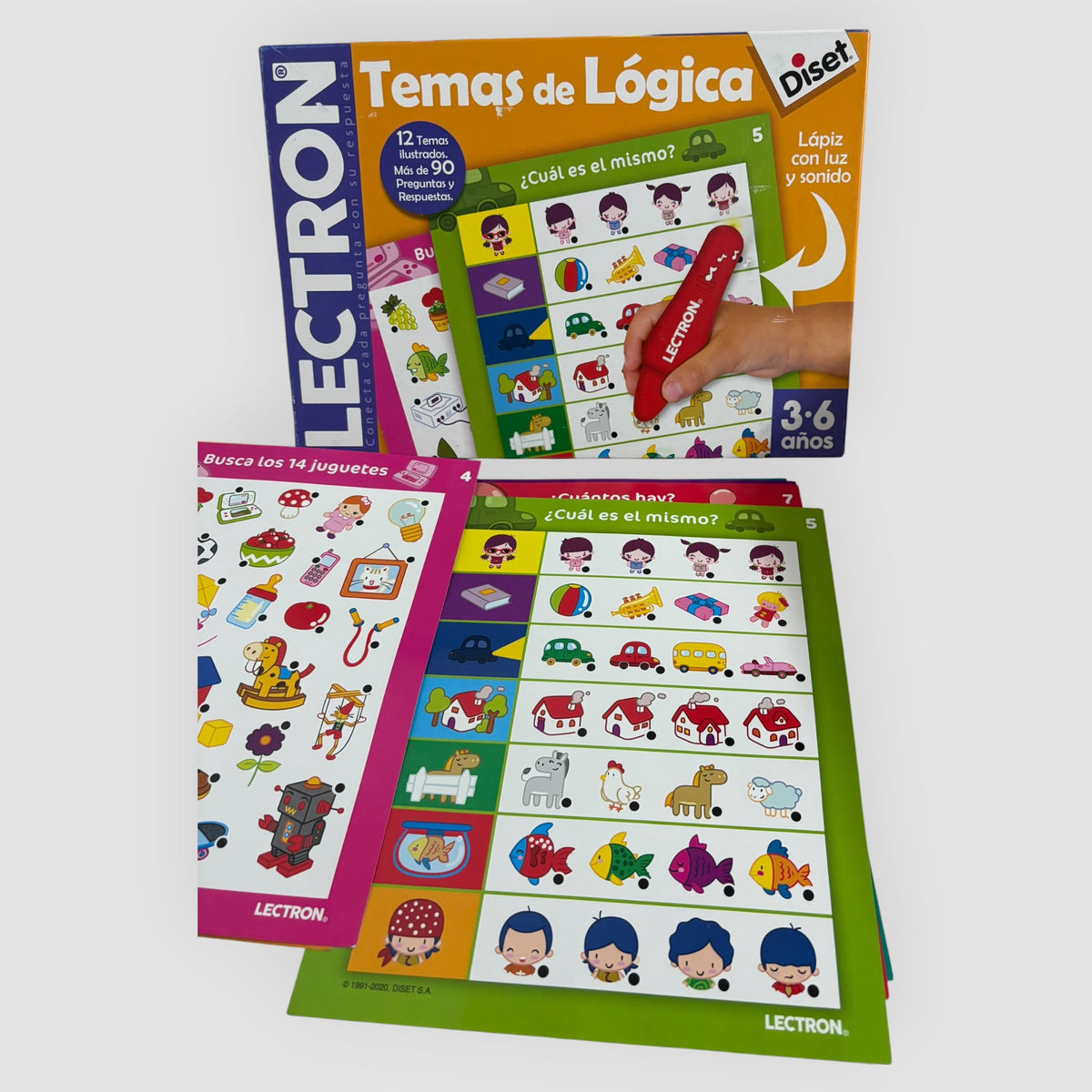 Diset Lectron – Temas de Lógica – Jogo Educativo 3 a 6 Anos